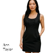 Ann Taylor Sleeveless Little Black Dress NWT Size 0P