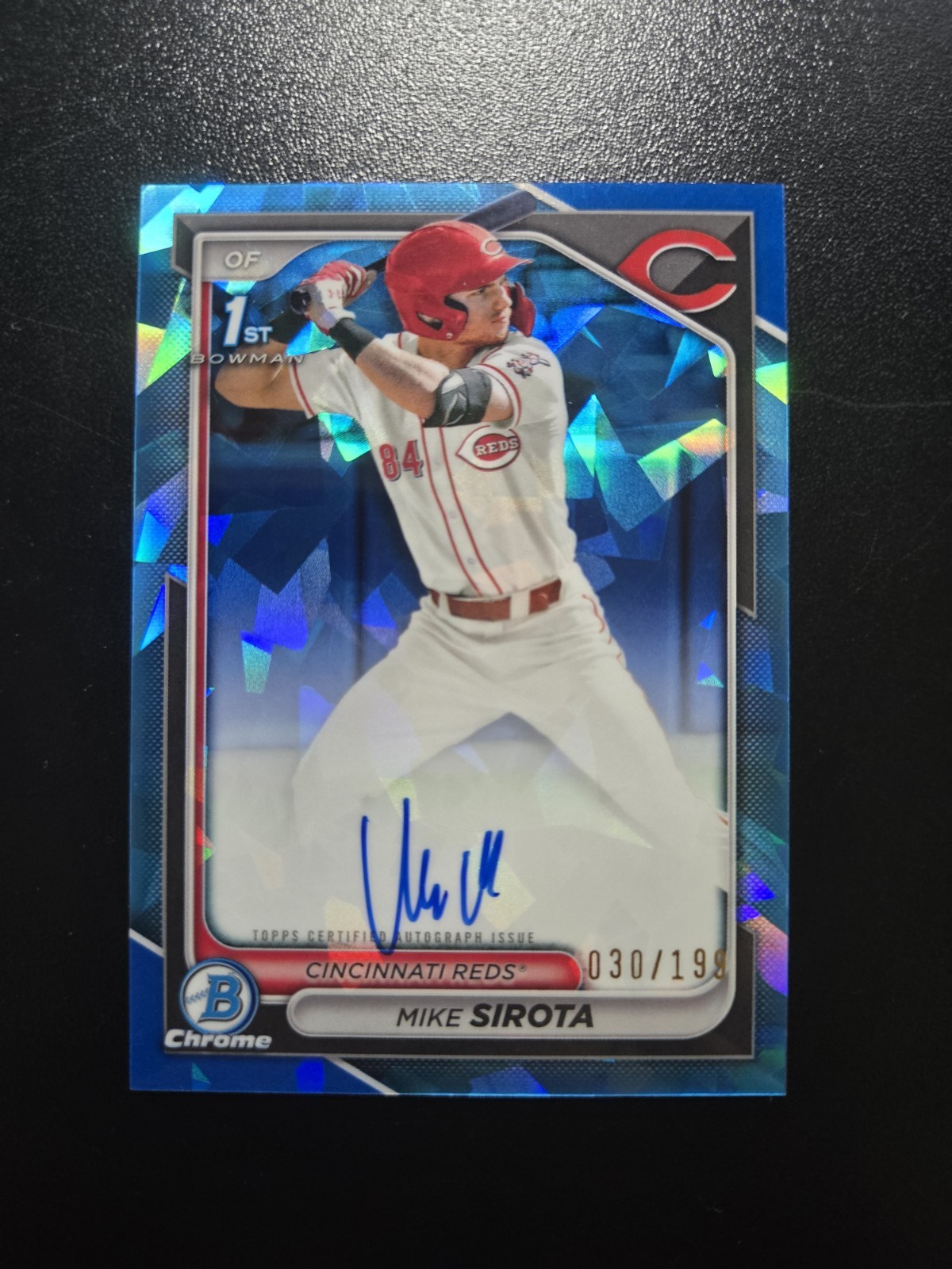 2024 1st Bowman Draft Sapphire Mike Sirota /199 RC Auto Top Prospect Dodgers
