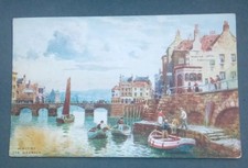 Whitby The Harbour Tuck's Oilette 1910 Postcard MW1