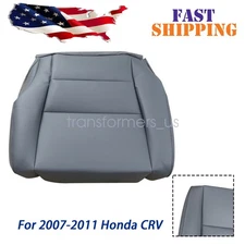 2007-2011 For Honda CRV CR-V Replacement Driver Bottom Leather Seat Cover Gray