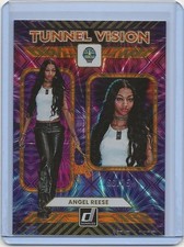 2025 Panini Donruss Tunnel Vision Orange Fireworks /75 Angel Reese WNBA #9 Sky