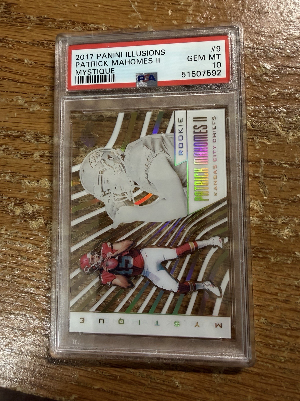 Patrick Mahomes Panini Illusions Mystique #9 Base