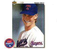 1992 Upper Deck Gold Hologram MLB Baseball Card #576 Bobby Witt Texas Rangers