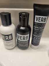 VERB 3 Piece Ghost Shampoo Conditioner Air Dry Whip Creme Hair Travel Size