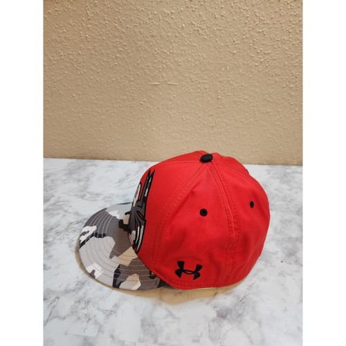 Under Armour Mens Red Ultimate Spider-Man Fitted Marvel Baseball Cap Size M/L - Afbeelding 2 van 7