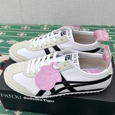 Patou x Onitsuka Tiger Mexico 66 WHITE PINK BLACK Classic Sneaker 1183C380-100