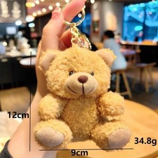 Cute Bear Plush Keyring Cartoon Teddy Bear Bag Charm Pendant
