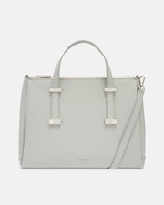 New with Tags Ted Baker JUDYY Large Grey Leather Bow Tote Bag Handbag RRP £199