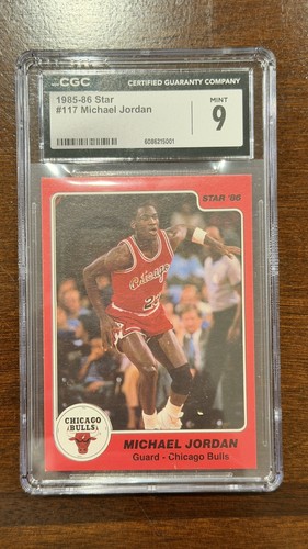 Michael Jordan #117 1986 Star card