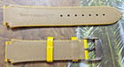 TECHNOMARINE-Original-17mm Nice Bright Yellow Leather Watch Band-FREE SHIPPING!! — photo 5