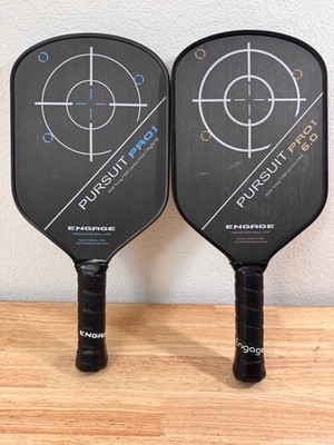 2x Engage Pursuit Pro1 Pickleball Paddle RAW Toray T700 Carbon Fiber