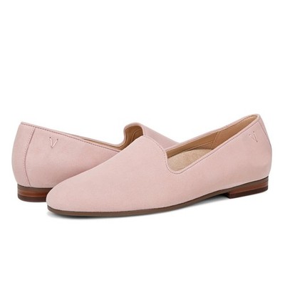 Vionic Womens Willa ll Flat Loafers US 5 WIDE EU 35 Pink Suede Slip On NIB