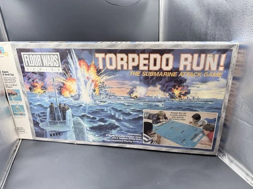 Torpedo Run Vintage Milton Bradley 1986  Floor Wars Complete w/Box
