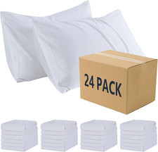 Pillow Cases Bulk Pack - Standard Pillowcases with Envelope Closure, Soft Bru