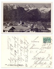 133954 - Lofer with Loferer Steinbergen - Real Photo - Postcard, expired 22.6.1934