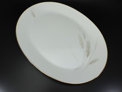 Rosenthal Regina Platinum SERVING PLATTER Tray 13  Wheat Retired Pattern Germany