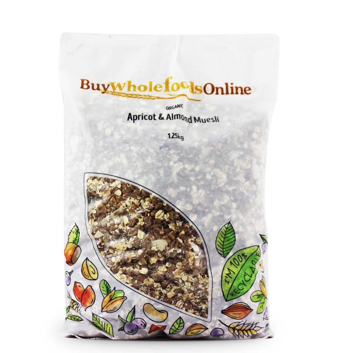 Organic Apricot & Almond Muesli 1.25kg | BWFO | Free UK Mainland P&P