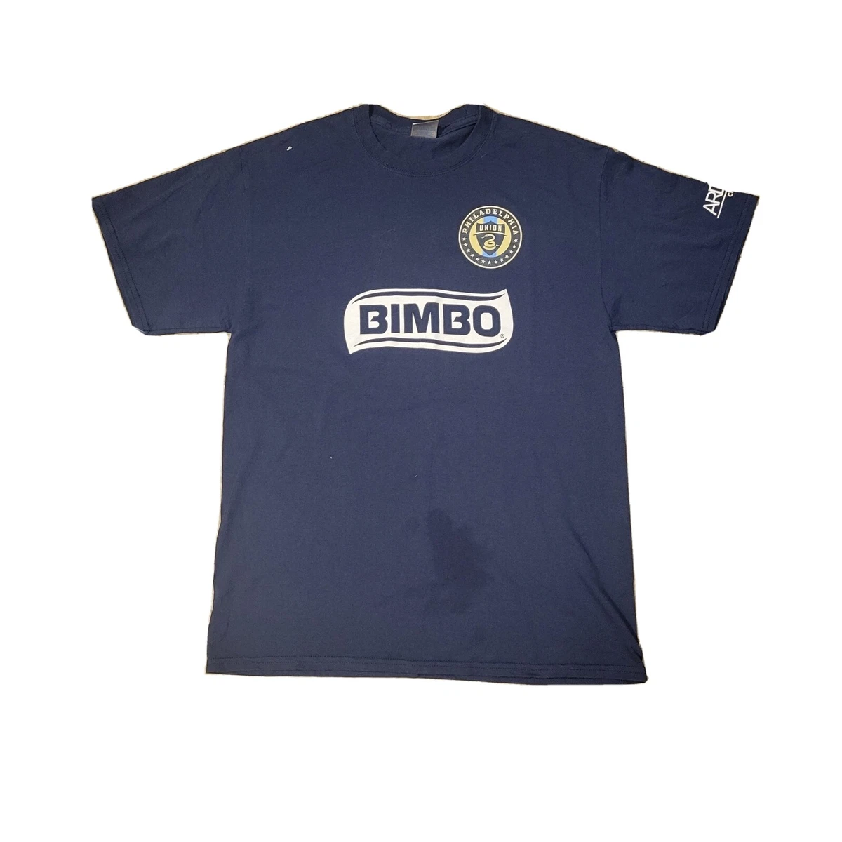 Adidas Navy Blue Double Sided Philadelphia Union Bimbo Graphic T Shirt