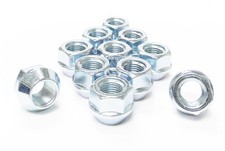 20x OPEN END LUG NUTS 9/16 CHROME 22MM HEX ST...