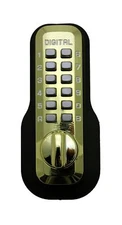 Digital Door Lock M210 Mechanical Keyless Deadbolt, Bright Brass