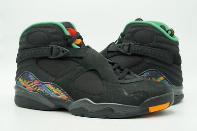 AIR JORDAN VIII 8 RETRO SIZE 15 AIR RAID BLACK CONCORD ALOE VERDE 305381-004