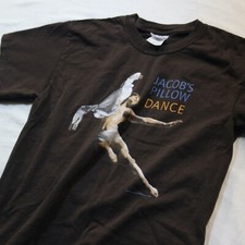 VTG Jacob's Pillow Dance T Shirt Art Photograph Dancer Festival School Tee S