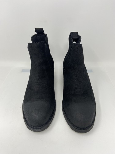 FRYE Women’s Black Leather Suede Steel Toe Cowgirl Work Boots Size: 8M - Picture 4 of 13
