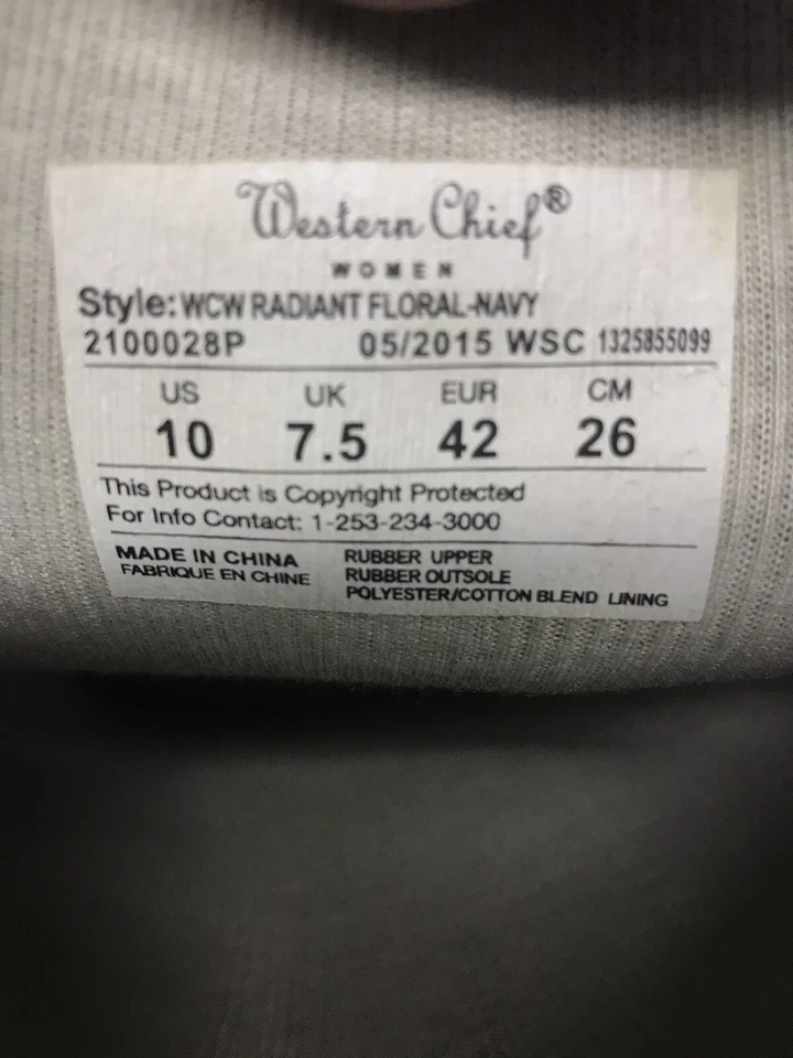 Western Chief Botas de Lluvia Mujer Talla 10 Grandes Colores Foto 2 de 4