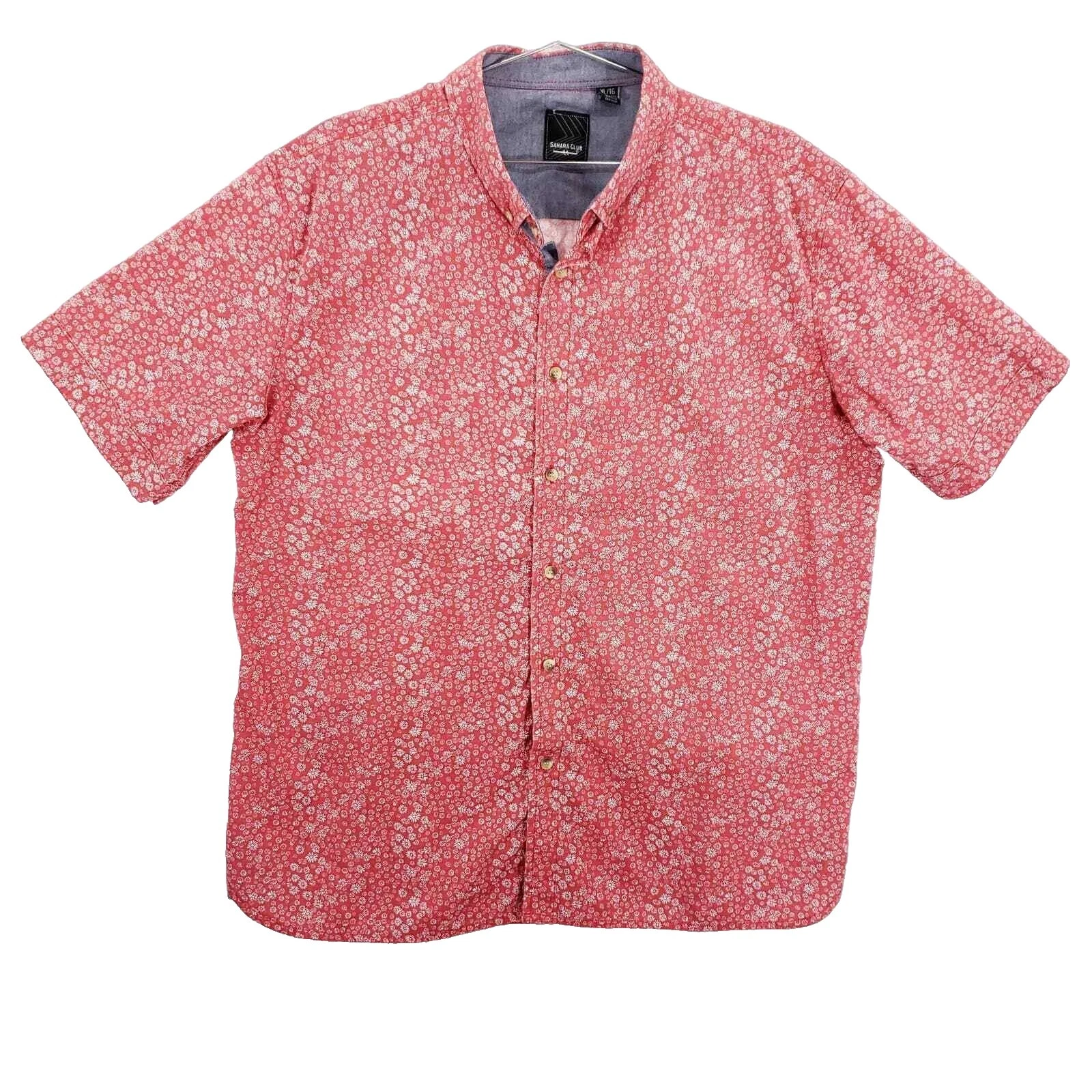 Sahara Algodão Casual Camisas de botões para Homens