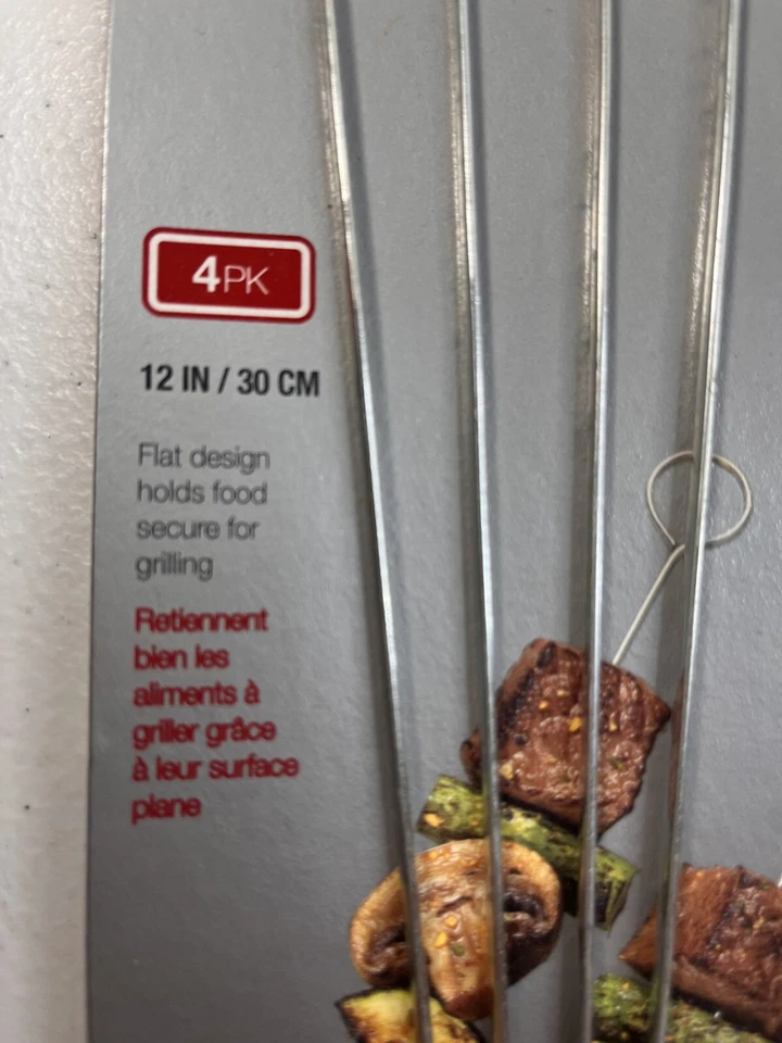 Goodcook Barbecue Skewers 3 4 Pls 12" Long - Image 2 of 4