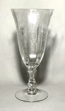 CAMBRIDGE ~ Early 12 Oz. ICED TEA GOBLET (Rose Point Clear, #3121)
