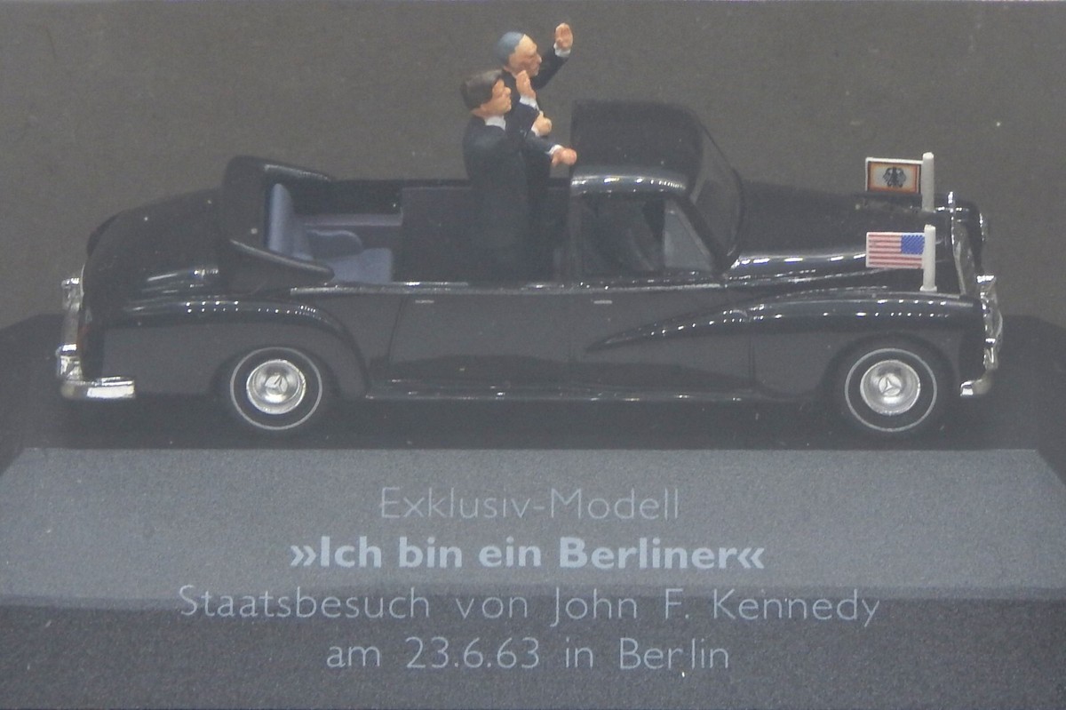 Busch MERCEDES-BENZ 300 John F Kennedy 1.87 New In Box Made In