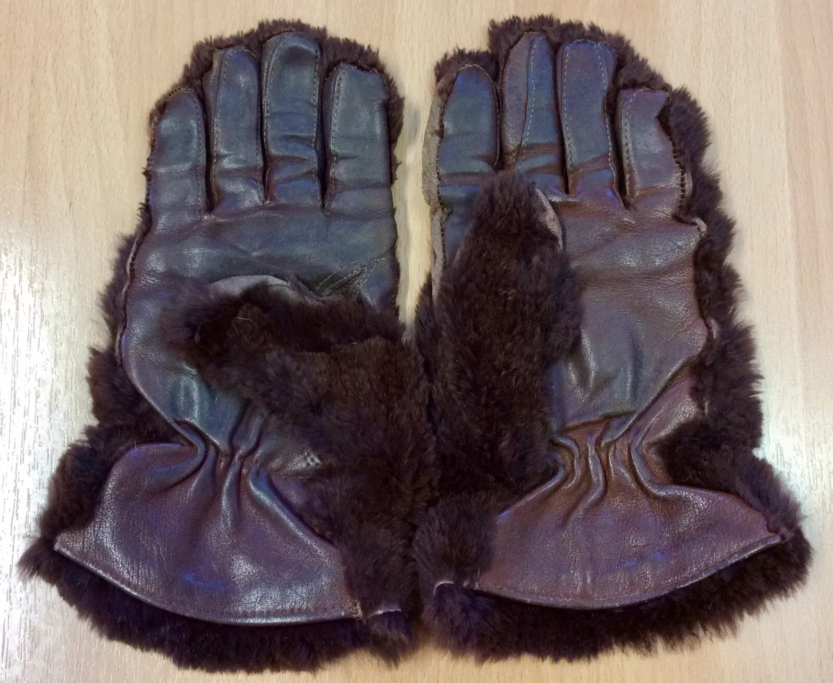Fake best sale sheepskin gloves