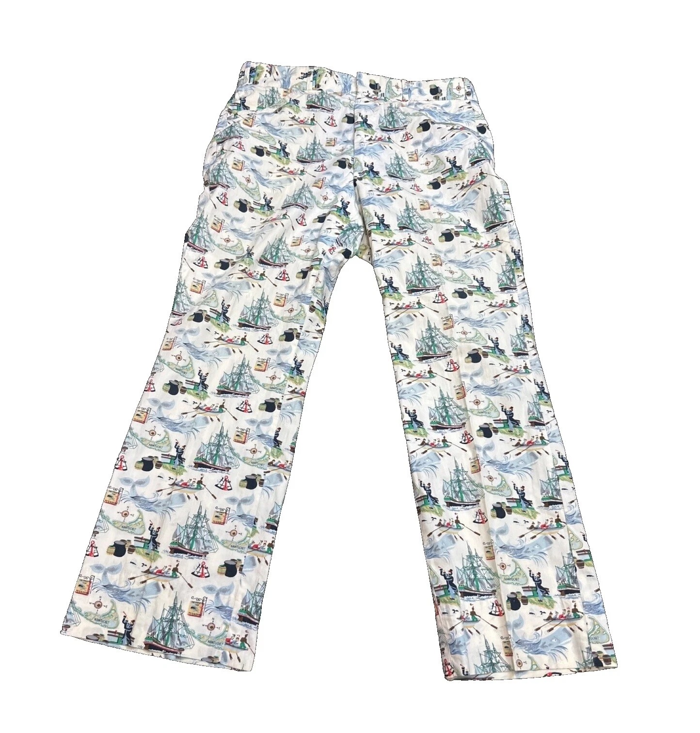 Pantalones vintage multicolor de algodón para hombres