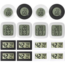 Digital Hygrometer Indoor Thermometer Humidity Meter Tabletop Wall Hotel Closet