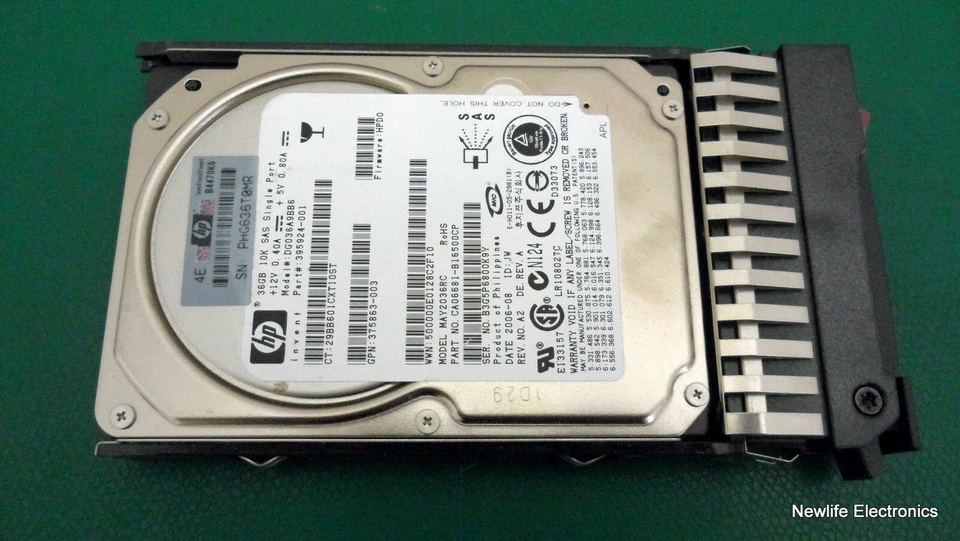 HP 376596-001 36GB 10,000 RPM 3 Gbps 2.5 in. SAS HDD 395924-001 - Image 3 of 4
