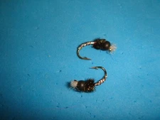 FLY FISHING FLIES - Silver Beadhead HOLO CHROMIE size #14 (6 pcs.)