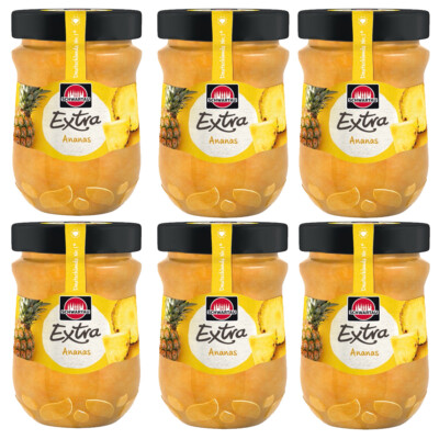 Schwartau Extra Ananas Frühstück Fruchtaufstrich 340g 6er Pack