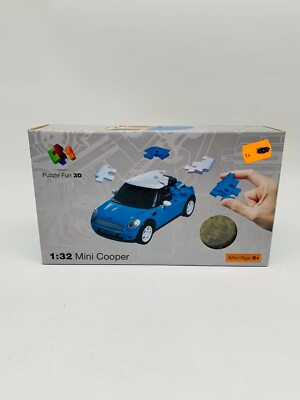 3D Puzzle Puzzle Fun Mini Cooper 1:32 Auto 64 Teile Kunststoff - NEU & OVP