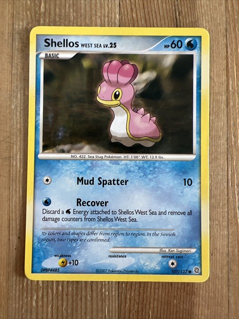 Pokémon TCG Shellos East Sea Secret Wonders 106/132 Regular Common for ...