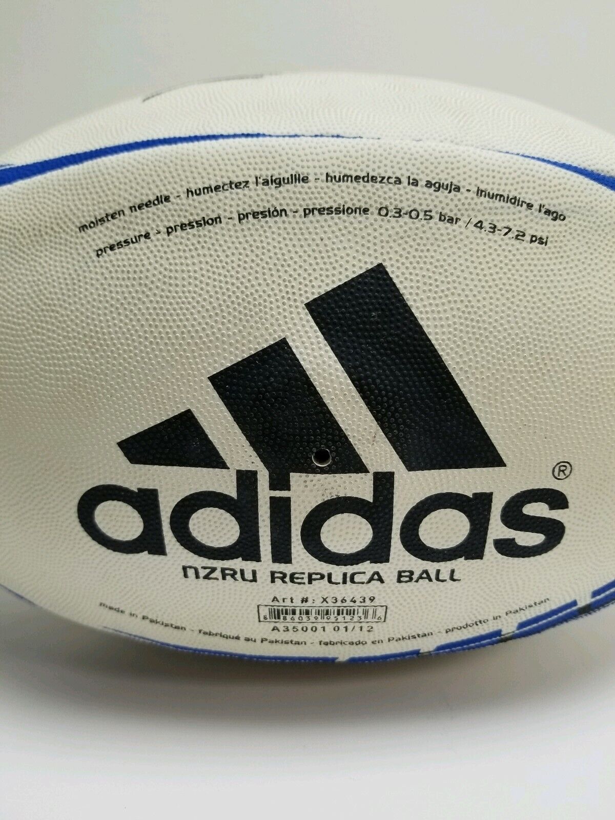 adidas, All Blacks Rugby Ball Mens, White