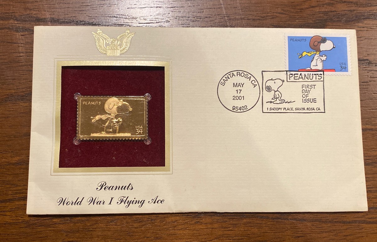 Vintage PEANUTS SNOOPY World War I Flying Ace, ©️2001, 22K Vintage PEANUTS SNOOPY World War I Flying Ace, ©️2001, 22K