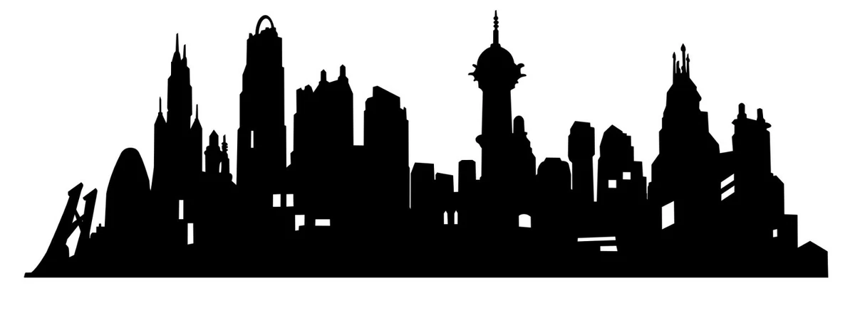 Gotham City Skyline Silhouette