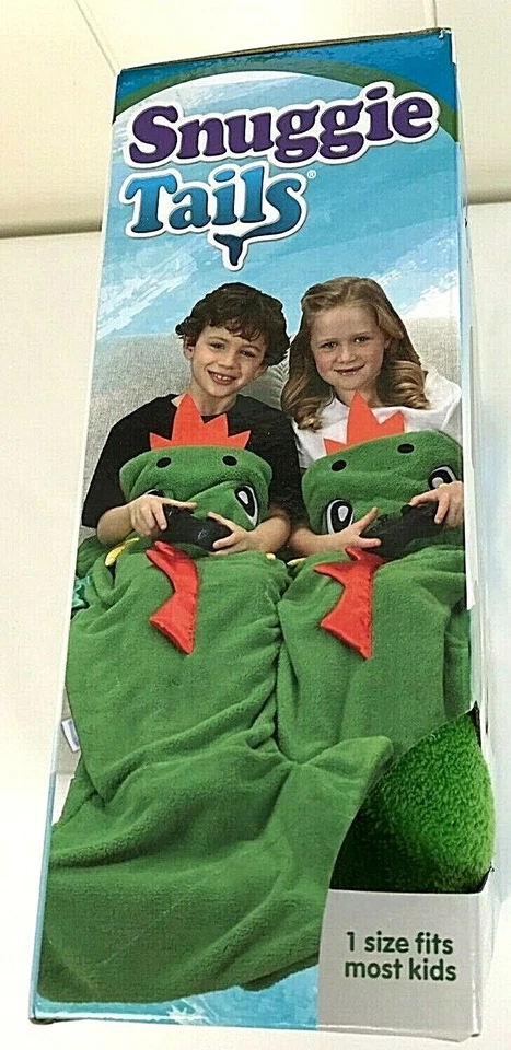 Saco de dormir Snuggie Tails súper suave terciopelo felpa dragón verde como se ve en TV Foto 4 de 4