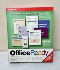 Canon OfficeReady PC CD Templates MS Word Excel PowerPoint Business Documents