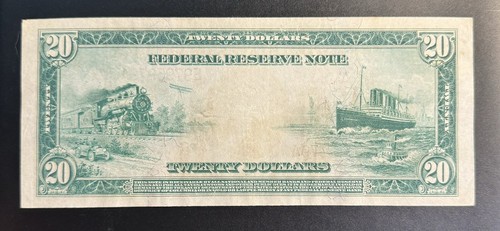 1914 $20 FEDERAL RESERVE NOTE RICHMOND FR#983A RADAR S/N High Grade Fancy SN Unc - Picture 10 of 16