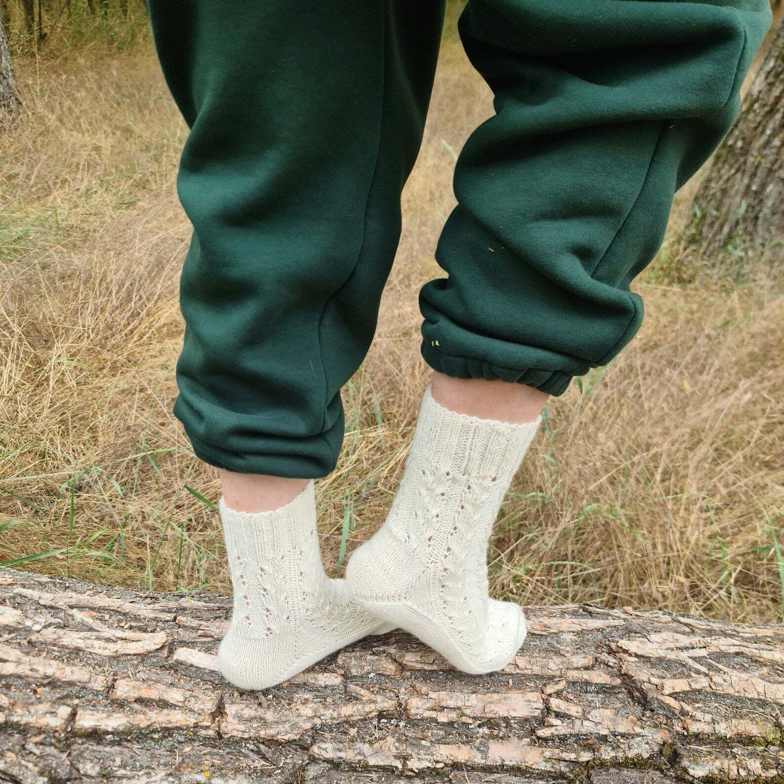 White Family Matching Sock Set image 5