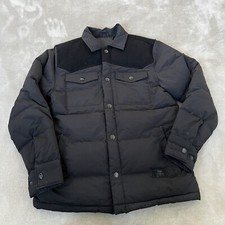 ETNIES Padded Down Woodsman Jacket Mens Small Black