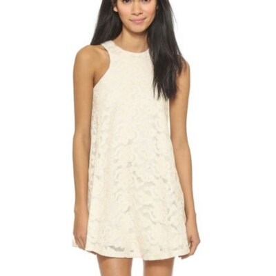 floral crochet lace dress Floral Crochet Lace Spaghetti Strap Dress main image 0