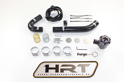 Forge Blow Pop Off Ventil Kit geschlossen Renault Clio 4 RS 1,6l Turbo Schwarz